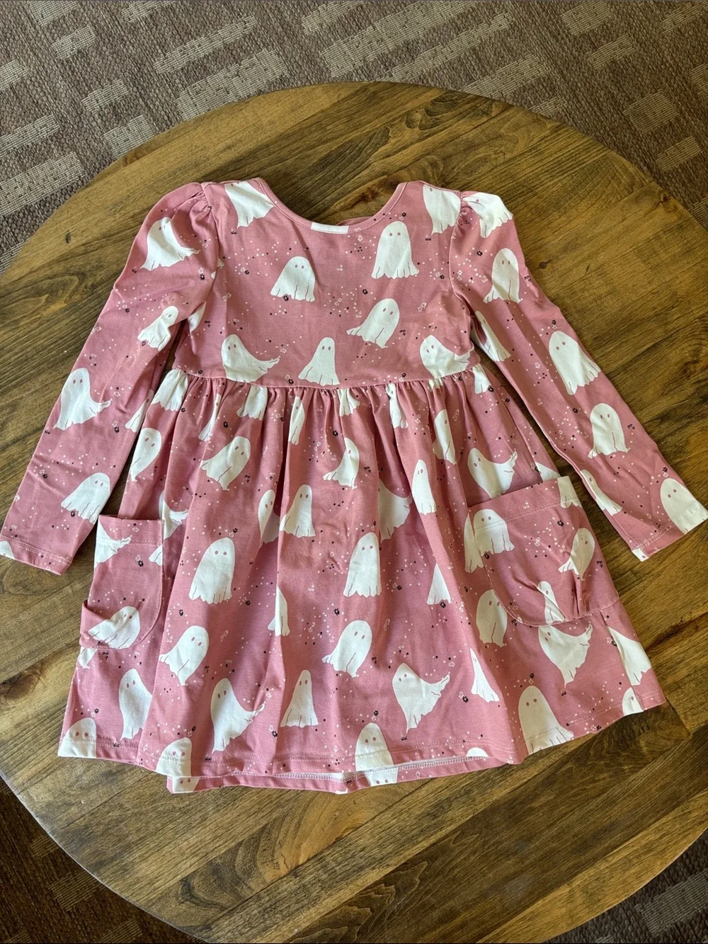 Girls Pink Ghost Long sleeve Dress Size 4T